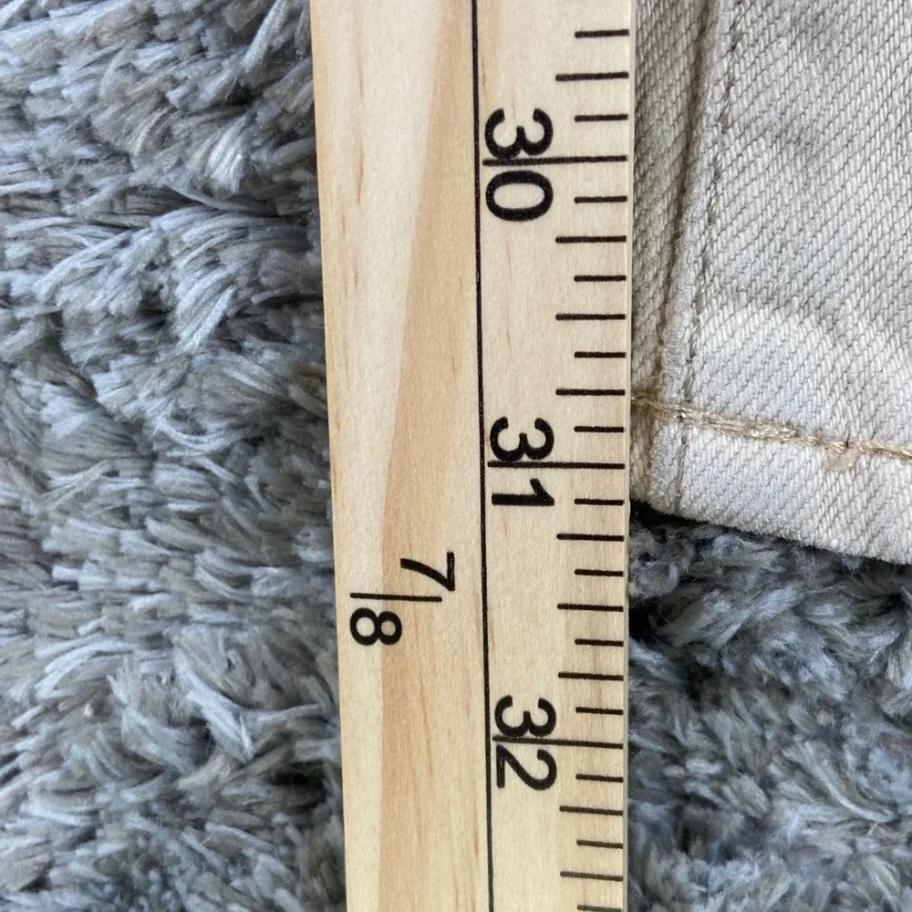 Polo Ralph Lauren Slim Straight‎ Jeans Mens 31x30 Beige Hudson Bone Denim Pants